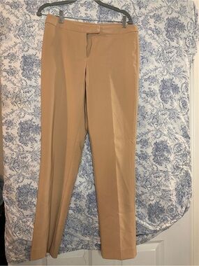 Anne Klein Straight-Leg Dress Pants in Camel-Tan women’s
